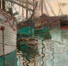 Egon Schiele Port Of Trieste - 1907