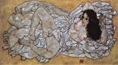 Egon Schiele Reclining Woman 1917