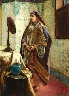 Ernst Rudolf Odalisque In Her Boudoir