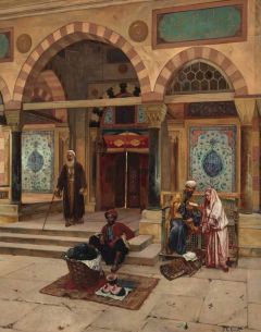 Ernst Rudolf Outside The Mosque 1