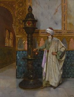 Ernst Rudolf Tending The Lamp 1