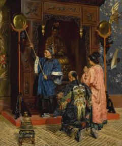 Ernst Rudolf Worshippers At Buddhist Shrine