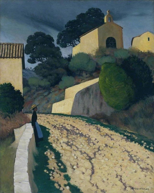 Peinture sur toile, reproduction de Félix Vallotton, Route St Paul Var 1922 qualité musée