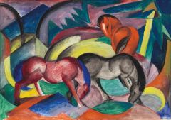 Franz Marc, Trois chevaux - 1912