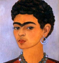Frida Kahlo, Autoportrait Avec Des Cheveux Bouclés