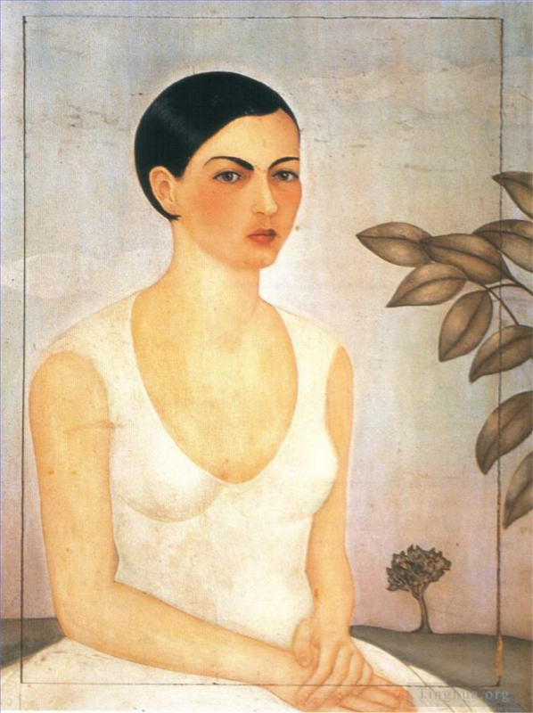 Peinture sur toile, reproduction de Frida Kahlo, Portrait de Cristina, ma soeur qualité musée