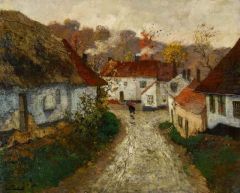 Frits Thaulow A French Village