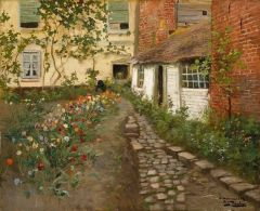 Frits Thaulow, A Garden Path, 1892