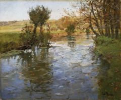 Frits Thaulow Art Frits Thaulow River