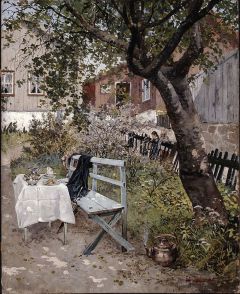 Frits Thaulow, Summer Day in the Garden, 1880