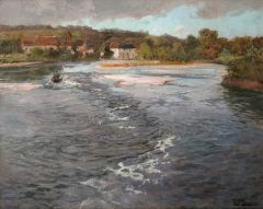 Frits Thaulow The Dordogne River At Beaulieu C. 1905