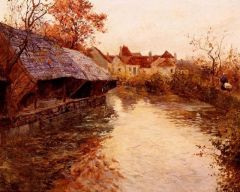 Fritz Thaulow A Morning River Scene