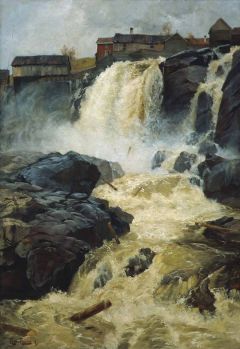 Fritz Thaulow Waterfall At Modum 1883