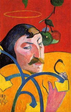 Gauguin, Autoportrait avec une auréole