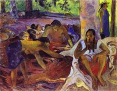 Gauguin, Les pêcheuses Tahitiennes