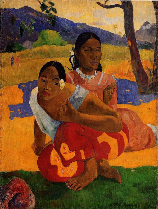 Peinture sur toile, reproduction de Gauguin, Quand te maries-tu ? Nafea faa ipoipo ? qualité musée