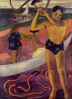 Gauguin, Un homme avec une hache