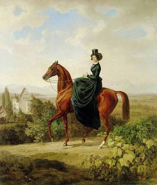 Peinture sur toile, reproduction de Grafin Caroline Von Waldbott Bassenheim Par Albrecht Adam qualité musée
