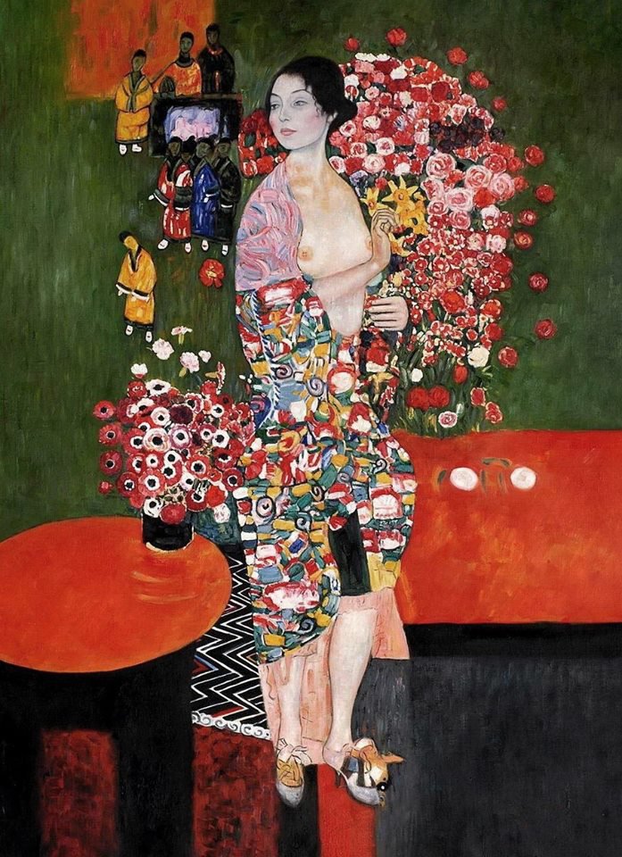 Peinture sur toile, reproduction de Gustav Klimt Die Ta Nzerin - The Dancer - 1916 qualité musée