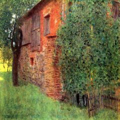 Gustav Klimt Farmhouse In Chamber In Attersee