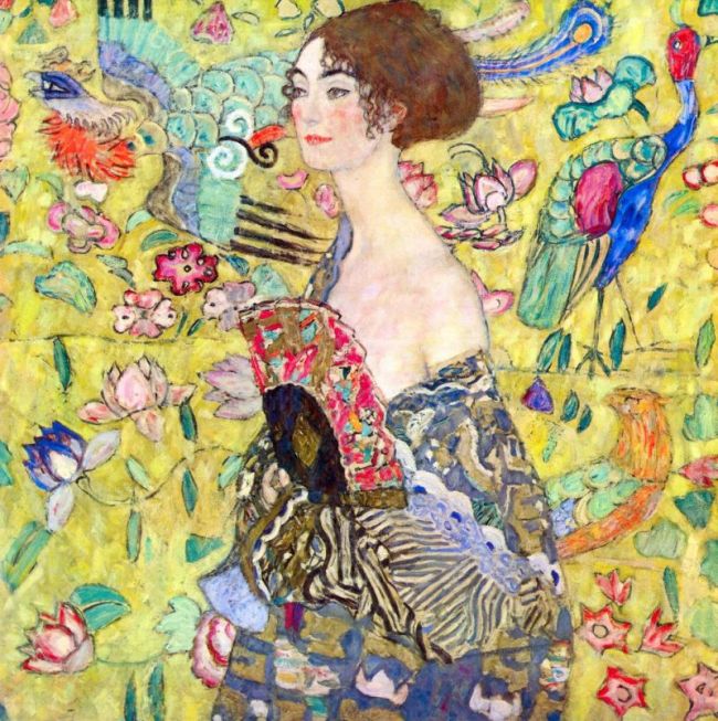 Klimt, La dame à l'eventail