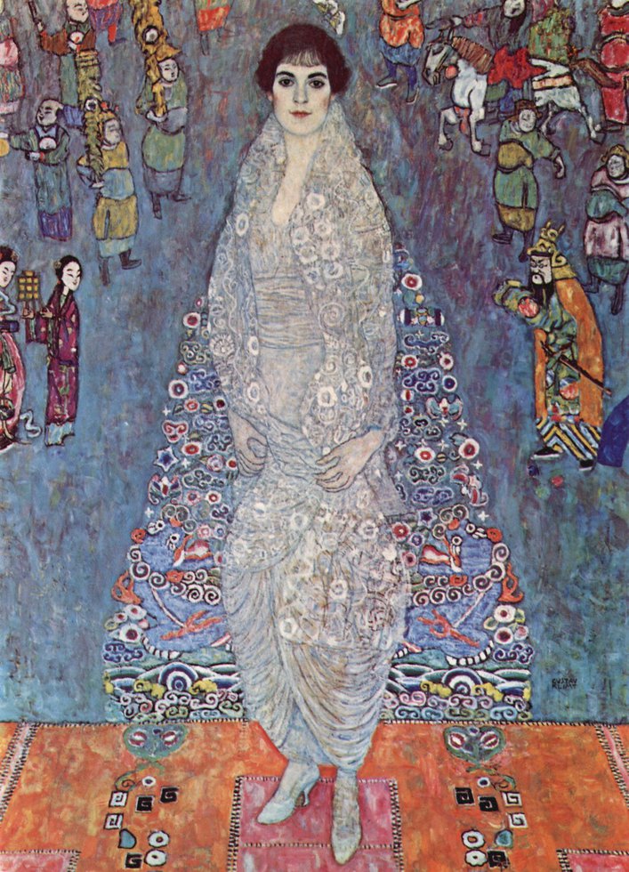 Peinture sur toile, reproduction de Gustav Klimt Portrait Of Baroness Elisabeth Bachofen qualité musée