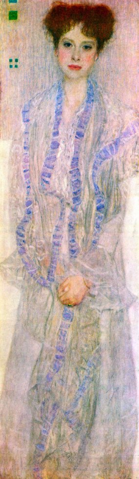 Peinture sur toile, reproduction de Gustav Klimt Portrait Of Gerta Loew - 1902 qualité musée