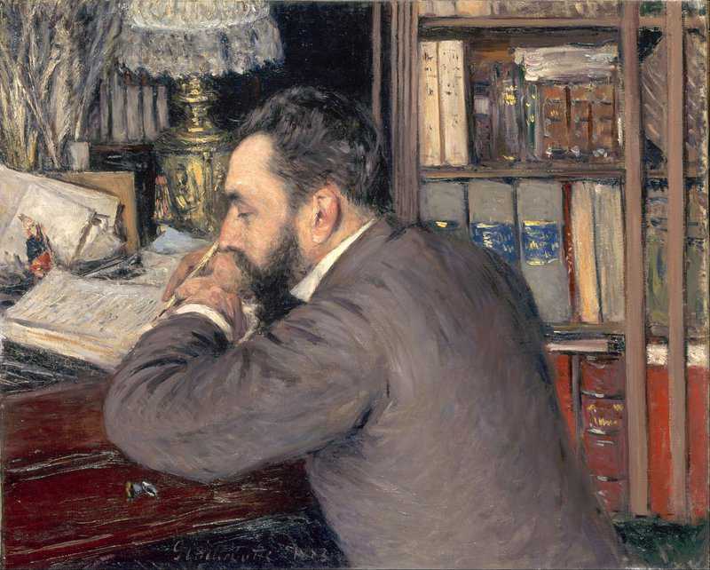 Peinture sur toile, reproduction de Gustave Caillebotte Henri Cordier 1883 qualité musée