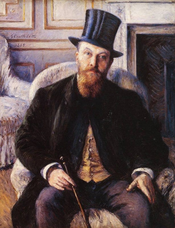 Peinture sur toile, reproduction de Gustave Caillebotte Portrait Of Jules Dubois 1885 qualité musée