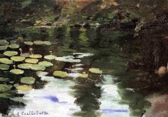 Gustave Caillebotte Yerres On The Pond Water Lilies Ca. 1871-78
