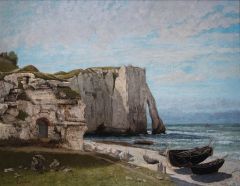 Gustave Courbet, La Falaise d'Étretat après l'orage