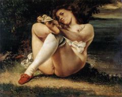 Gustave Courbet, Woman with White Stockings. 1861