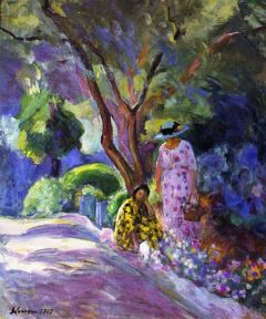 Henri Lebasque Picking Flowers