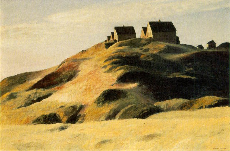 Peinture sur toile, reproduction de Hopper Corn Hill Truro Cape Cod qualité musée