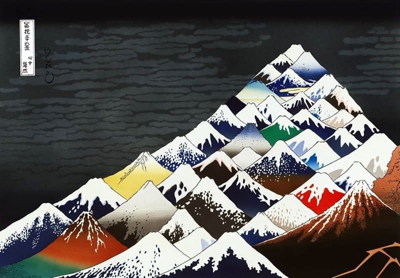 Peinture sur toile, reproduction de Ishikawa Masumi Thirty Six Views Of Mt. Fuji qualité musée