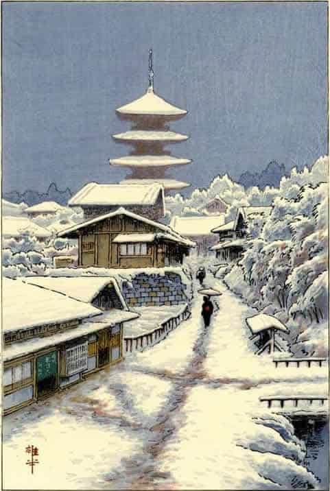 Peinture sur toile, reproduction de Ito Yuhan Tennoji Yanaka Tokyo C.1935 No Borders qualité musée