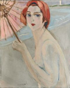 Jacqueline Marval, Baigneuse à l'Ombrelle, 1924