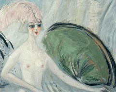 Jacqueline Marval, Odalisque à la Plume Rose, 1921