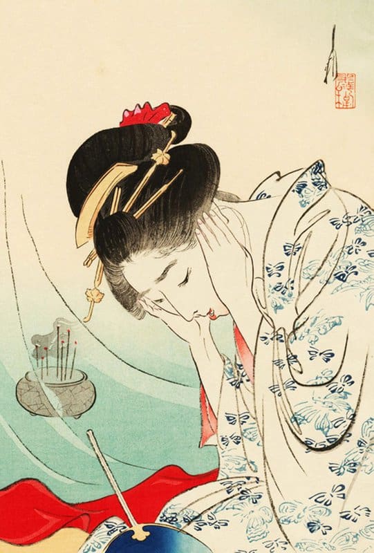Peinture sur toile, reproduction de Japanese Illustration And Painting - Art - 4 qualité musée