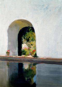 Joaquín Sorolla, Reservoir, Alcázar of Seville, 1918