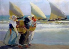 Joaquin Sorolla, Three Sails