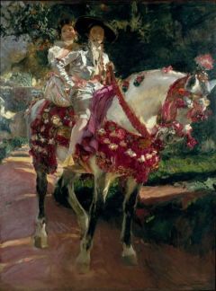 Joaquin Sorolla, The Painter's Daughters Elena And Maria In Old-fashioned Valencian Costume - 1908
