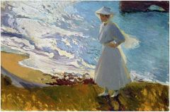 Joaquin Sorolla, Maria at the Beach, Biarritz, 1906