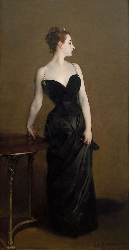 Peinture sur toile, reproduction de John Singer Sargent Madame X Madame Pierre Gautreau qualité musée