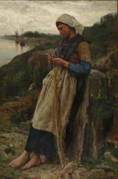 Jules Breton A Fisherman S Daughter