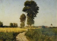 Jules Breton Landscape Courrieres France