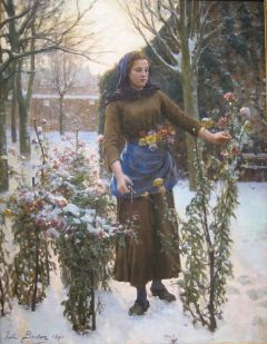 Jules Breton Last Flowers
