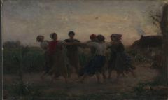 Jules Breton Midsummer Night Dance In Courrieres