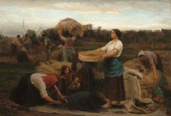 Jules Breton The Colza - Harvesting Rapeseed