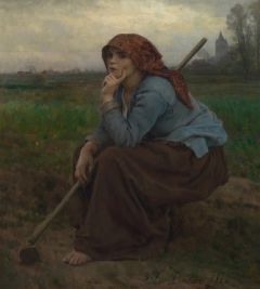 Jules Breton, Jeune paysanne à la houe